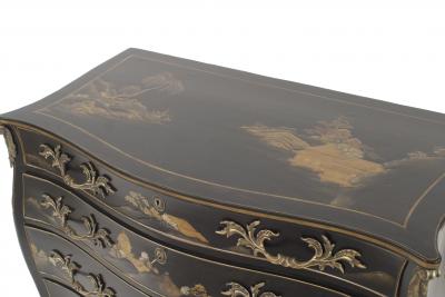 French Louis XV Style Chinoiserie Decorated Commode