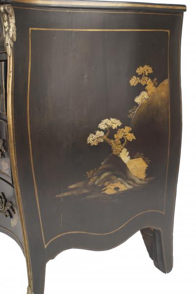 French Louis XV Style Chinoiserie Decorated Commode