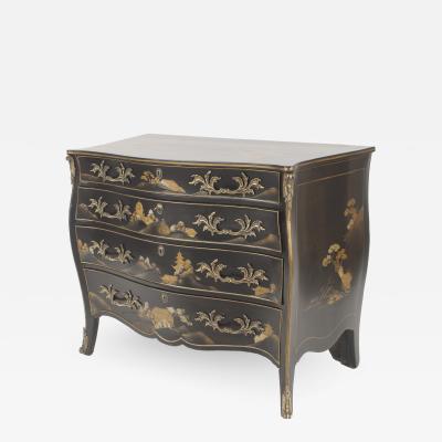 French Louis XV Style Chinoiserie Decorated Commode