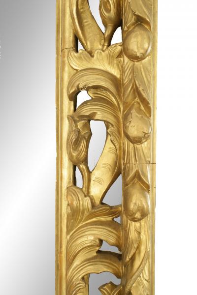 French Louis XV Style Gilt Wood Chenue Mirror