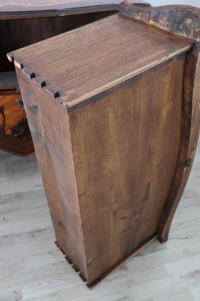 French Louis XV Style Inlay Wood Chest of Drawers