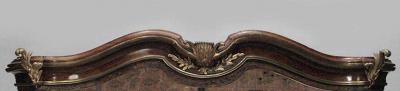 French Louis XV Style Mahogany and Bronze Bed Canopy