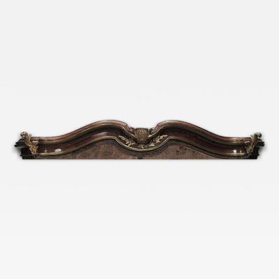 French Louis XV Style Mahogany and Bronze Bed Canopy