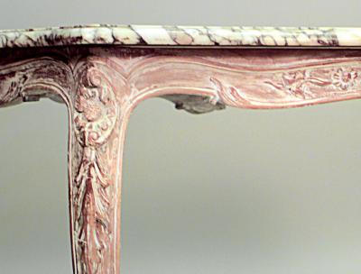 French Louis XV Style Marble Top Center Table