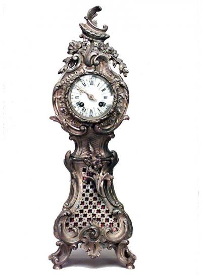French Louis XV Style Mini Grandfather Clock