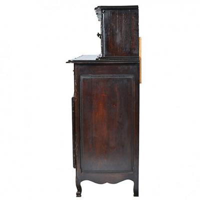 French Louis XV Style Oak Provincial Country Server Buffet