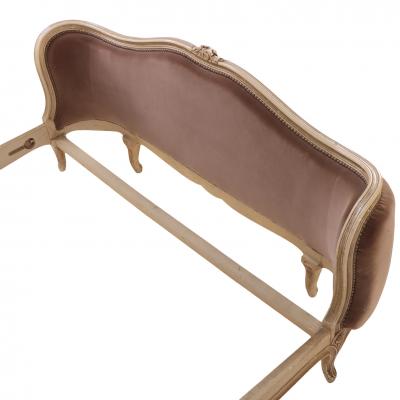 French Louis XV Style Painted and Upholstered Full Bed Ca 1940 