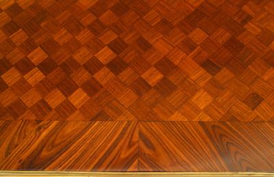 French Louis XV Style Parquetry Table Desk