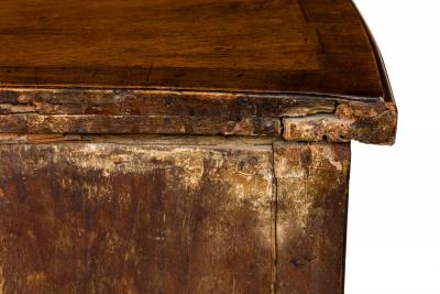 French Louis XV Style Serpentine Front Inlaid 3 Drawer Commode
