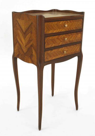 French Louis XV Style Small Bedside Table