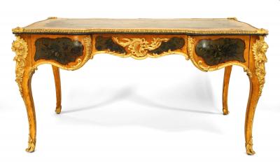 French Louis XV Style Verne Martin Painted Desk