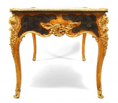 French Louis XV Style Verne Martin Painted Desk