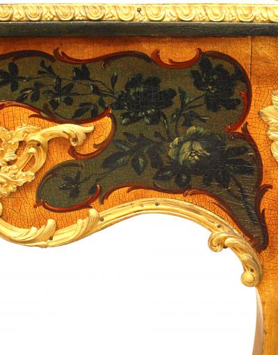 French Louis XV Style Verne Martin Painted Desk