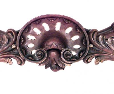 French Louis XV Style Walnut and Gilt Console Table