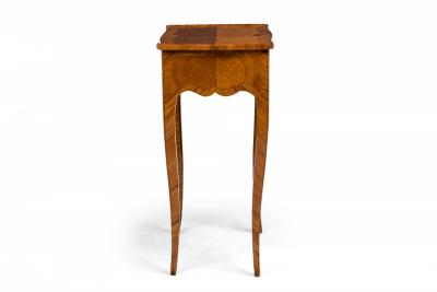 French Louis XV Tulipwood Cabriole Leg Side Table