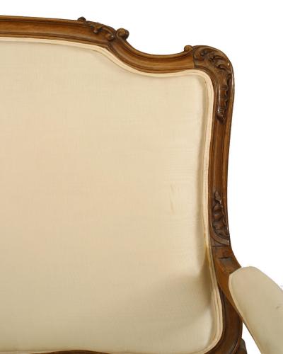 French Louis XV Walnut Settee