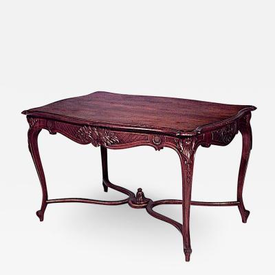 French Louis XV Walnut Table Desk