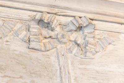 French Louis XVI 1790s Trumeau Mirror with Carved Liberal Arts Allegory