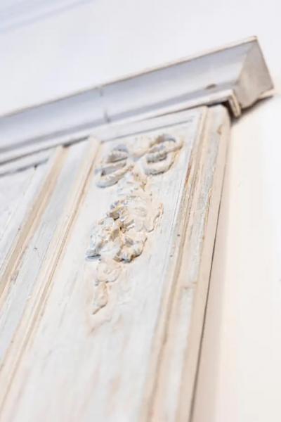 French Louis XVI 1790s Trumeau Mirror with Carved Liberal Arts Allegory