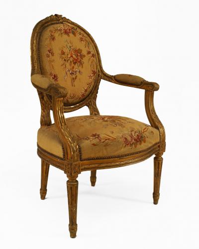 French Louis XVI Aubusson 5 Piece Living Room Set