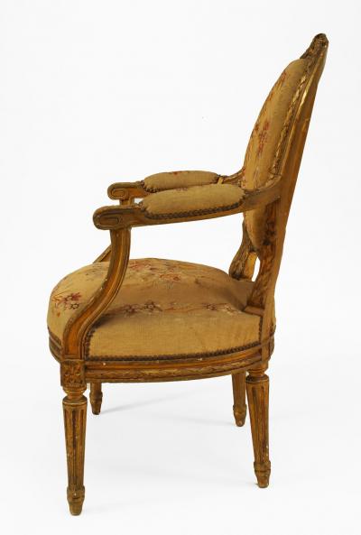 French Louis XVI Aubusson 5 Piece Living Room Set