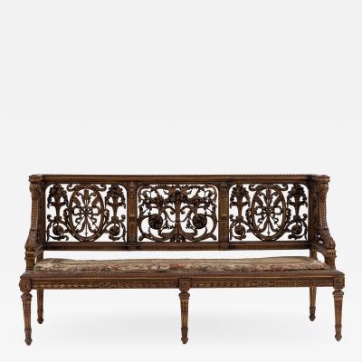 French Louis XVI Aubusson Settee