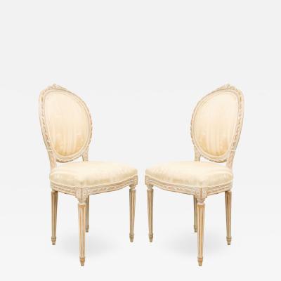 French Louis XVI Bleached Side Chairs