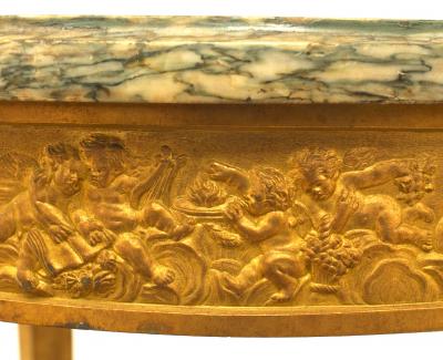French Louis XVI Bronze Dore End Tables