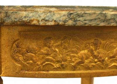 French Louis XVI Bronze Dore End Tables