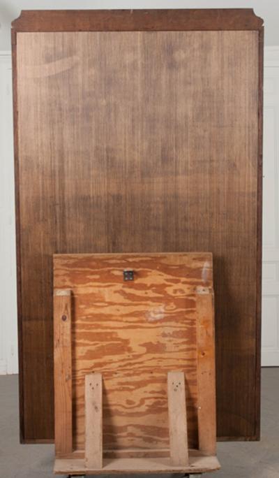 French Louis XVI Carved Oak Over Mantel Mirror