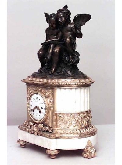 French Louis XVI Cupid Mantel Clock
