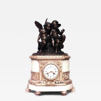 French Louis XVI Cupid Mantel Clock
