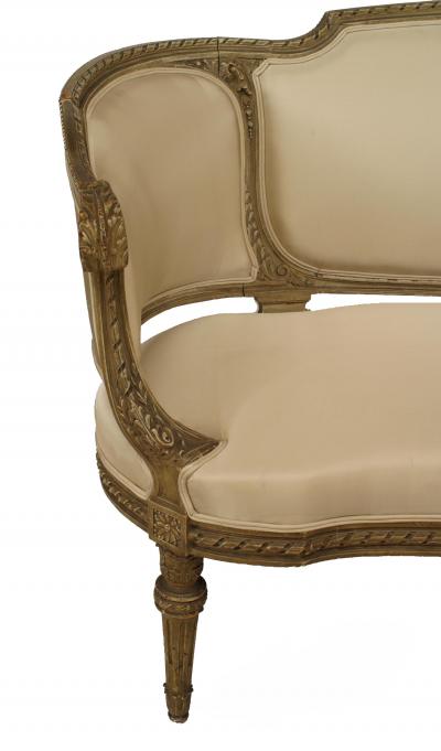 French Louis XVI Cushioned Loveseat