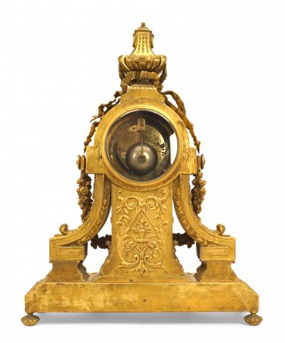 French Louis XVI Gilt Bronze Mantle Clock