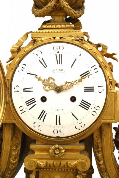 French Louis XVI Gilt Bronze Mantle Clock