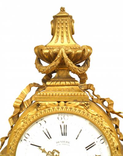 French Louis XVI Gilt Bronze Mantle Clock