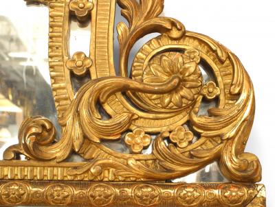 French Louis XVI Gilt Wood Wall Mirror