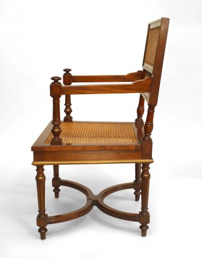 French Louis XVI Mahogany Arm Chair