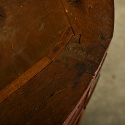 French Louis XVI Mahogany Demilune Commode