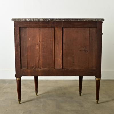 French Louis XVI Mahogany Demilune Commode