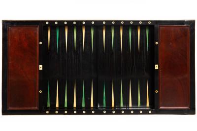 French Louis XVI Mahogany Writing Desk Tric Trac Game Table circa 1785