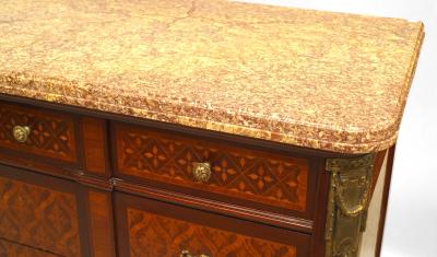 French Louis XVI Marquetry Inlaid Commode