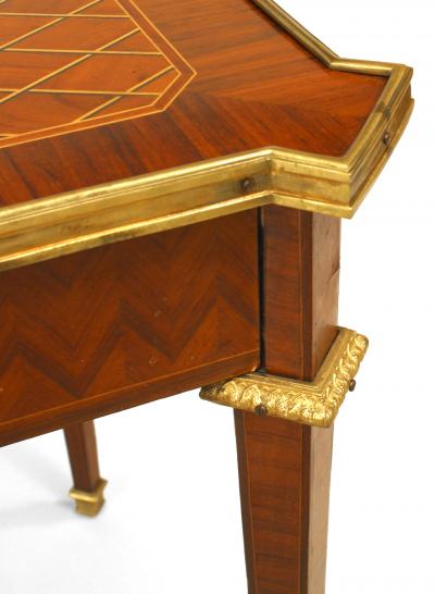 French Louis XVI Parquetry End Table