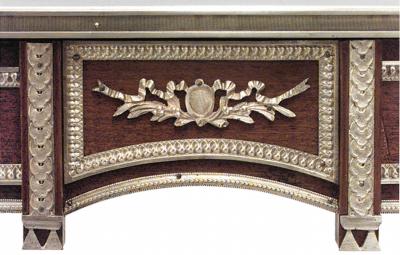 French Louis XVI Parquetry Inlaid Table Desk