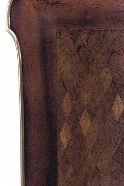 French Louis XVI Parquetry Inlaid Table Desk