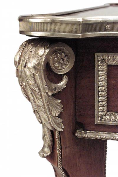 French Louis XVI Parquetry Inlaid Table Desk