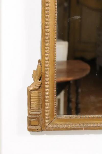 French Louis XVI Period 1770s Painted and Gilded Mirror with Quivers and Arrows