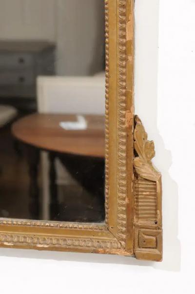 French Louis XVI Period 1770s Painted and Gilded Mirror with Quivers and Arrows