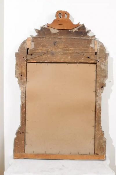 French Louis XVI Period 1770s Painted and Gilded Mirror with Quivers and Arrows