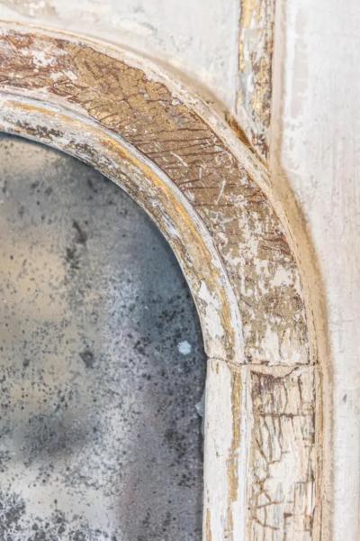 French Louis XVI Period 1790s Trumeau Mirror with Carved Liberal Arts Allegory